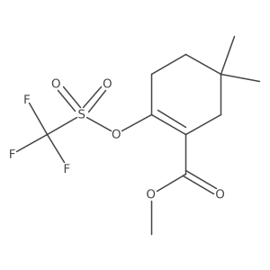 Methyl 5,5-dimethyl-2-(trifluoromethylsulfonyloxy)cyclohexene-1-carboxylate Structure