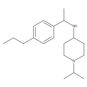 1-(1-Methylethyl)-N-[1-(4-propylphenyl)ethyl]-4-piperidinamine结构式