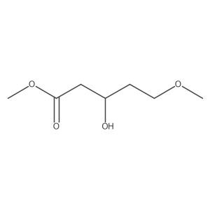 methyl (3S)-3-hydroxy-5-methoxypentanoate结构式