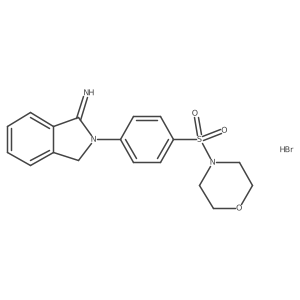2-[4-(Morpholin-4-ylsulfonyl)phenyl]isoindolin-1-imine hydrobromide Structure