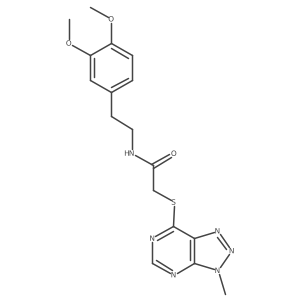 N-(3,4-dimethoxyphenethyl)-2-((3-methyl-3H-[1,2,3]triazolo[4,5-d]pyrimidin-7-yl)thio)acetamide Structure
