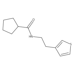 N-[2-(thiophen-3-yl)ethyl]cyclopentanecarboxamide Structure