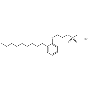 Sodium 2-(nonylphenoxy)ethyl sulfate Structure