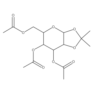 I+/--D-Galactopyranose, 1,2-O-(1-methylethylidene)-, 3,4,6-triacetate Structure