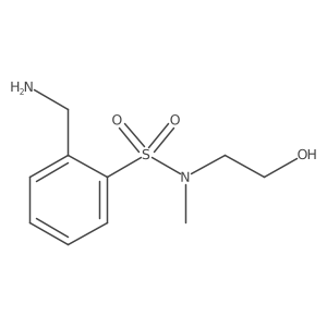 2-(aminomethyl)-N-(2-hydroxyethyl)-N-methylbenzenesulfonamide Structure