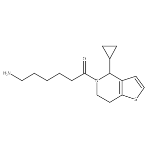 6-Amino-1-(4-cyclopropyl-6,7-dihydrothieno[3,2-c]pyridin-5(4H)-yl)-1-hexanone结构式