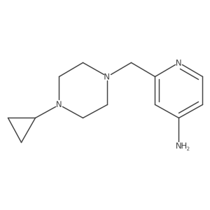 2-[(4-Cyclopropyl-1-piperazinyl)methyl]-4-pyridinamine Structure