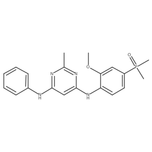 N-[4-(dimethylphosphoryl)-2-methoxyphenyl]-2-methyl-N'-phenylpyrimidine-4,6-diamine结构式