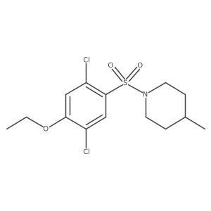 1-(2,5-Dichloro-4-ethoxybenzenesulfonyl)-4-methylpiperidine结构式