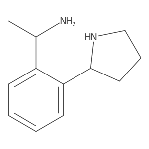 (1r)-1-(2-(Pyrrolidin-2-yl)phenyl)ethan-1-amine Structure