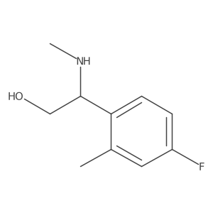 (S)-2-(4-Fluoro-2-methylphenyl)-2-(methylamino)ethanol结构式