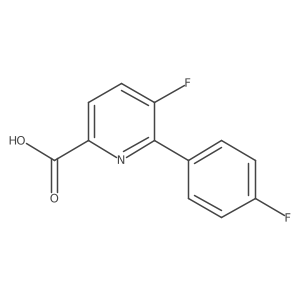 5-Fluoro-6-(4-fluorophenyl)picolinic acid Structure