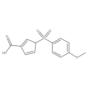 1-[(4-Methoxyphenyl)sulfonyl]-1H-pyrrole-3-carboxylic Acid Structure