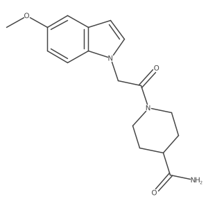 1-[(5-methoxy-1H-indol-1-yl)acetyl]piperidine-4-carboxamide Structure