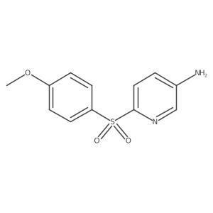 6-[(4-Methoxyphenyl)sulfonyl]-3-pyridinylamine结构式