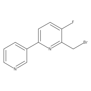 2-(Bromomethyl)-3-fluoro-6-pyridin-3-ylpyridine Structure