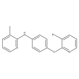 N-(4-(3-bromopyridin-2-yloxy)phenyl)-3-methylpyridin-2-amine结构式