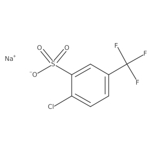 2-Chloro-5-(trifluoromethyl)benzenesulfonic acid sodium salt结构式