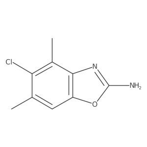 5-Chloro-4,6-dimethyl-1,3-benzoxazol-2-amine Structure