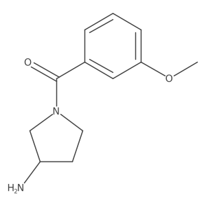 1-(3-Methoxybenzoyl)pyrrolidin-3-amine Structure