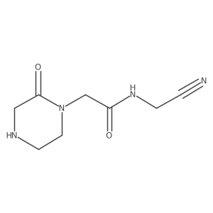 N-(cyanomethyl)-2-(2-oxopiperazin-1-yl)acetamide Structure
