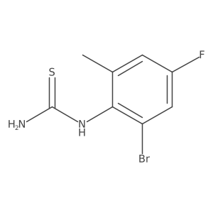 2-Bromo-4-fluoro-6-methylphenylthiourea Structure