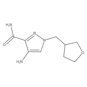 4-amino-1-[(oxolan-3-yl)methyl]-1H-pyrazole-3-carboxamide Structure