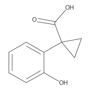1-(2-Hydroxyphenyl)cyclopropane-1-carboxylic acid Structure