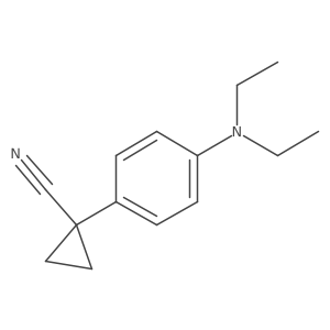 1-[4-(Diethylamino)phenyl]cyclopropane-1-carbonitrile Structure