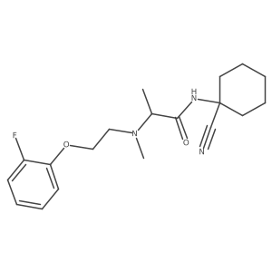 N-(1-cyanocyclohexyl)-2-{[2-(2-fluorophenoxy)ethyl](methyl)amino}propanamide Structure
