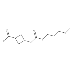 1-{[(3-Methoxypropyl)carbamoyl]methyl}azetidine-3-carboxylic acid Structure