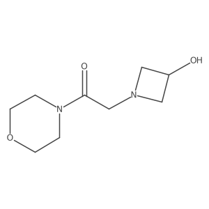 2-(3-Hydroxyazetidin-1-yl)-1-(morpholin-4-yl)ethan-1-one Structure
