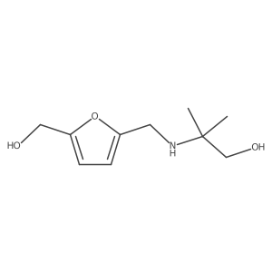 2-({[5-(Hydroxymethyl)furan-2-yl]methyl}amino)-2-methylpropan-1-ol结构式