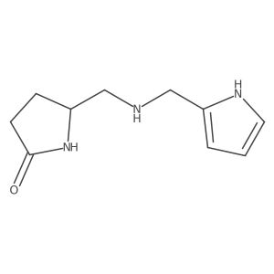 5-({[(1H-pyrrol-2-yl)methyl]amino}methyl)pyrrolidin-2-one Structure