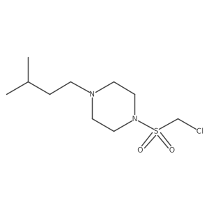 1-Chloromethanesulfonyl-4-(3-methylbutyl)piperazine结构式
