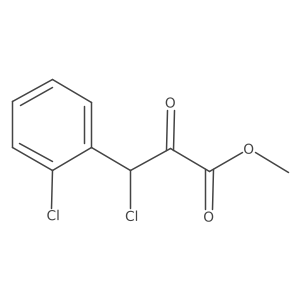 3-Chloro-3-(2-chloro-phenyl)-2-oxo-propionic acid methyl ester结构式