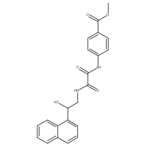 Methyl 4-(2-((2-hydroxy-2-(naphthalen-1-yl)ethyl)amino)-2-oxoacetamido)benzoate结构式