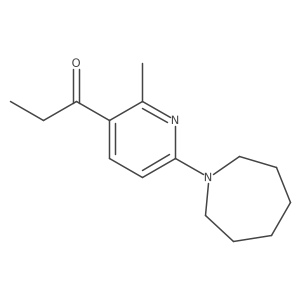 1-(6-(Azepan-1-yl)-2-methylpyridin-3-yl)propan-1-one Structure