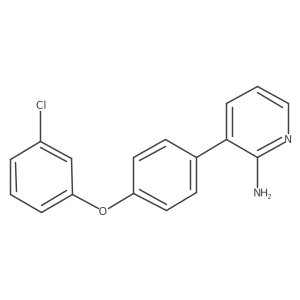 3-(4-(3-Chlorophenoxy)phenyl)pyridin-2-amine结构式