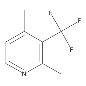 Pyridine, 2,4-dimethyl-3-(trifluoromethyl)-结构式