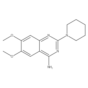 6,7-Dimethoxy-2-(1-piperidinyl)-4-quinazolinamine结构式