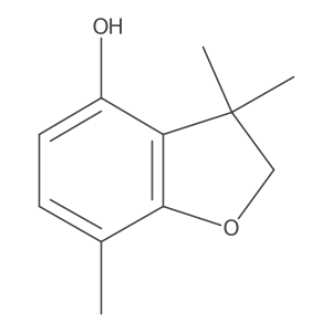 3,3,7-Trimethyl-2,3-dihydro-1-benzofuran-4-ol结构式