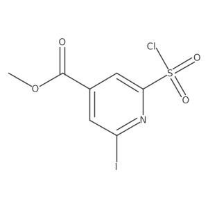 Methyl 2-(chlorosulfonyl)-6-iodoisonicotinate结构式