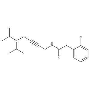 2-(2-chlorophenyl)-N-[4-(diisopropylamino)but-2-ynyl]acetamide Structure