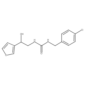 1-(4-Chlorobenzyl)-3-(2-(furan-3-yl)-2-hydroxyethyl)urea结构式