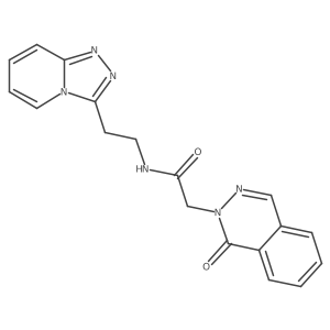 2-(1-oxophthalazin-2(1H)-yl)-N-[2-([1,2,4]triazolo[4,3-a]pyridin-3-yl)ethyl]acetamide Structure