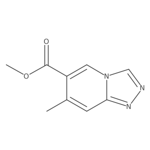 Methyl 7-Methyl-[1,2,4]triazolo[4,3-a]pyridine-6-carboxylate结构式