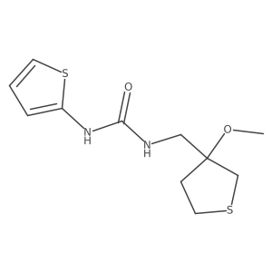 1-((3-Methoxytetrahydrothiophen-3-yl)methyl)-3-(thiophen-2-yl)urea结构式