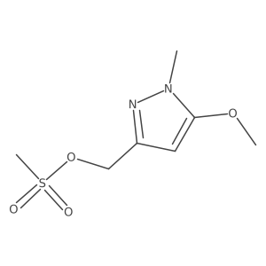 (5-Methoxy-1-methyl-1H-pyrazol-3-yl)methyl methanesulfonate结构式