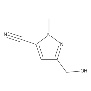 3-(Hydroxymethyl)-1-methyl-1H-pyrazole-5-carbonitrile Structure